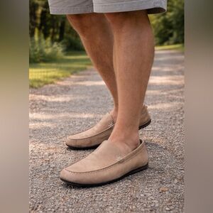 FootJoy FJ Men’s 8.5W Brown Leather Loafers Driving Shoes Wide Slip On Golf Shoe